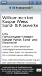 Mobile Screenshot of kieswerke-weiss.de