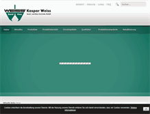 Tablet Screenshot of kieswerke-weiss.de
